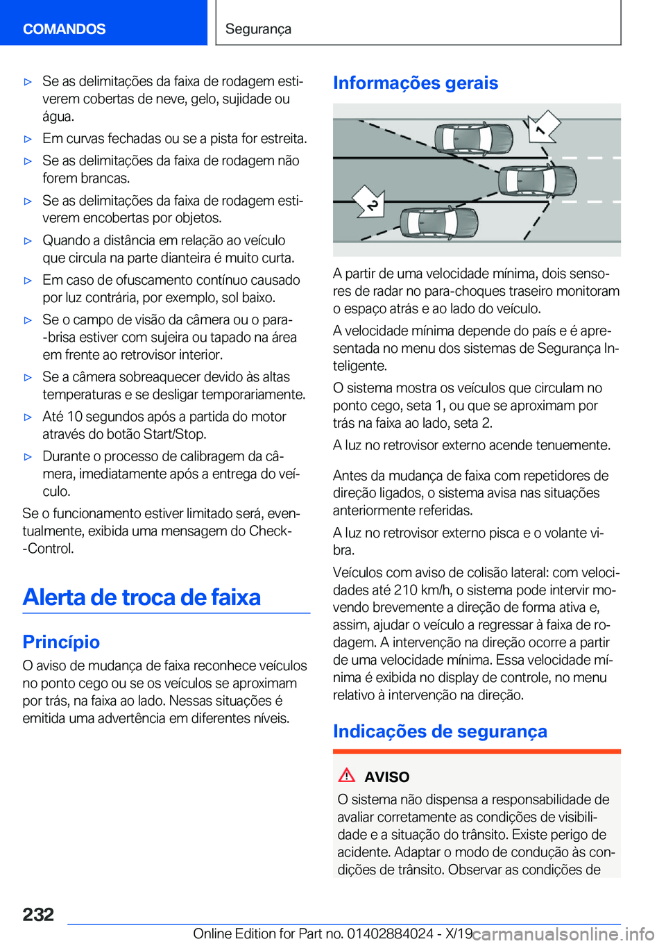 BMW X7 2020  Manual do condutor (in Portuguese) x�S�e��a�s��d�e�l�i�m�i�t�a�
