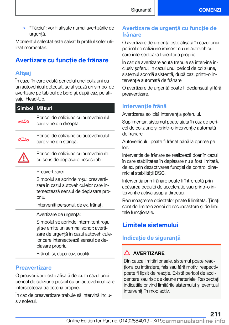 BMW X7 2020  Ghiduri De Utilizare (in Romanian) 'x��T�