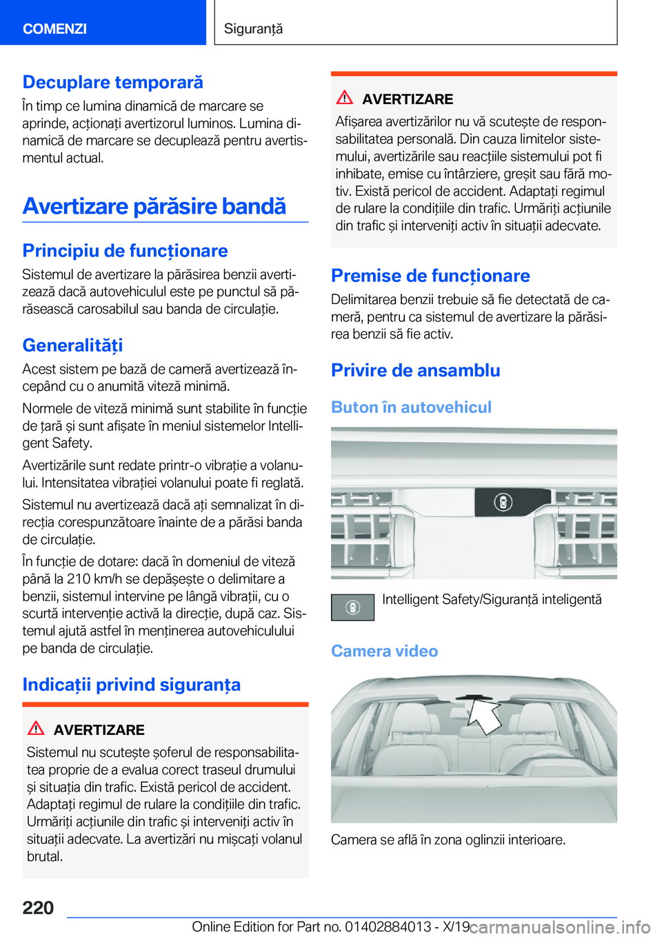 BMW X7 2020  Ghiduri De Utilizare (in Romanian) �D�e�c�u�p�l�a�r�e��t�e�m�p�o�r�a�r�