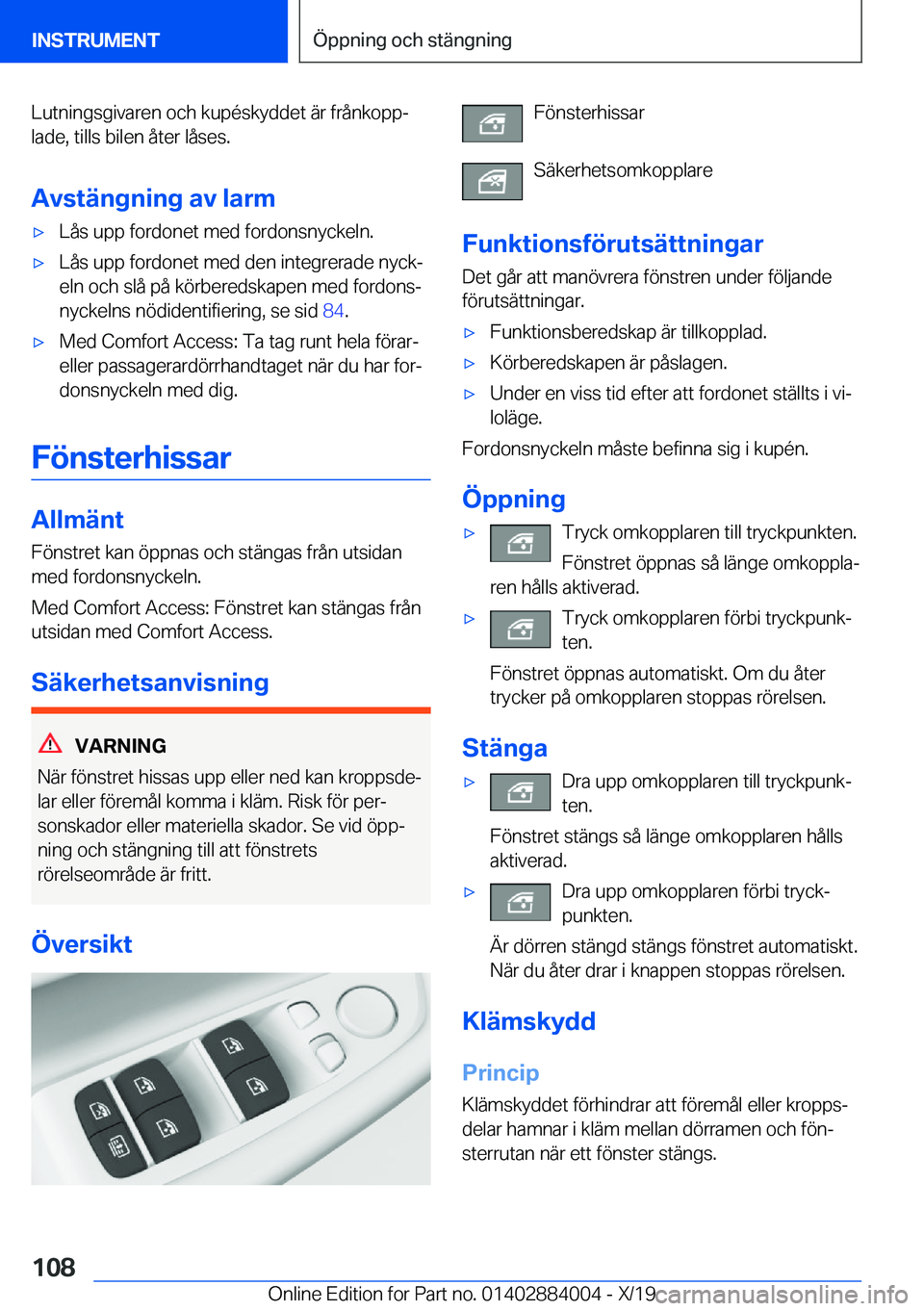 BMW X7 2020  InstruktionsbÖcker (in Swedish) �L�u�t�n�i�n�g�s�g�i�v�a�r�e�n��o�c�h��k�u�p�
