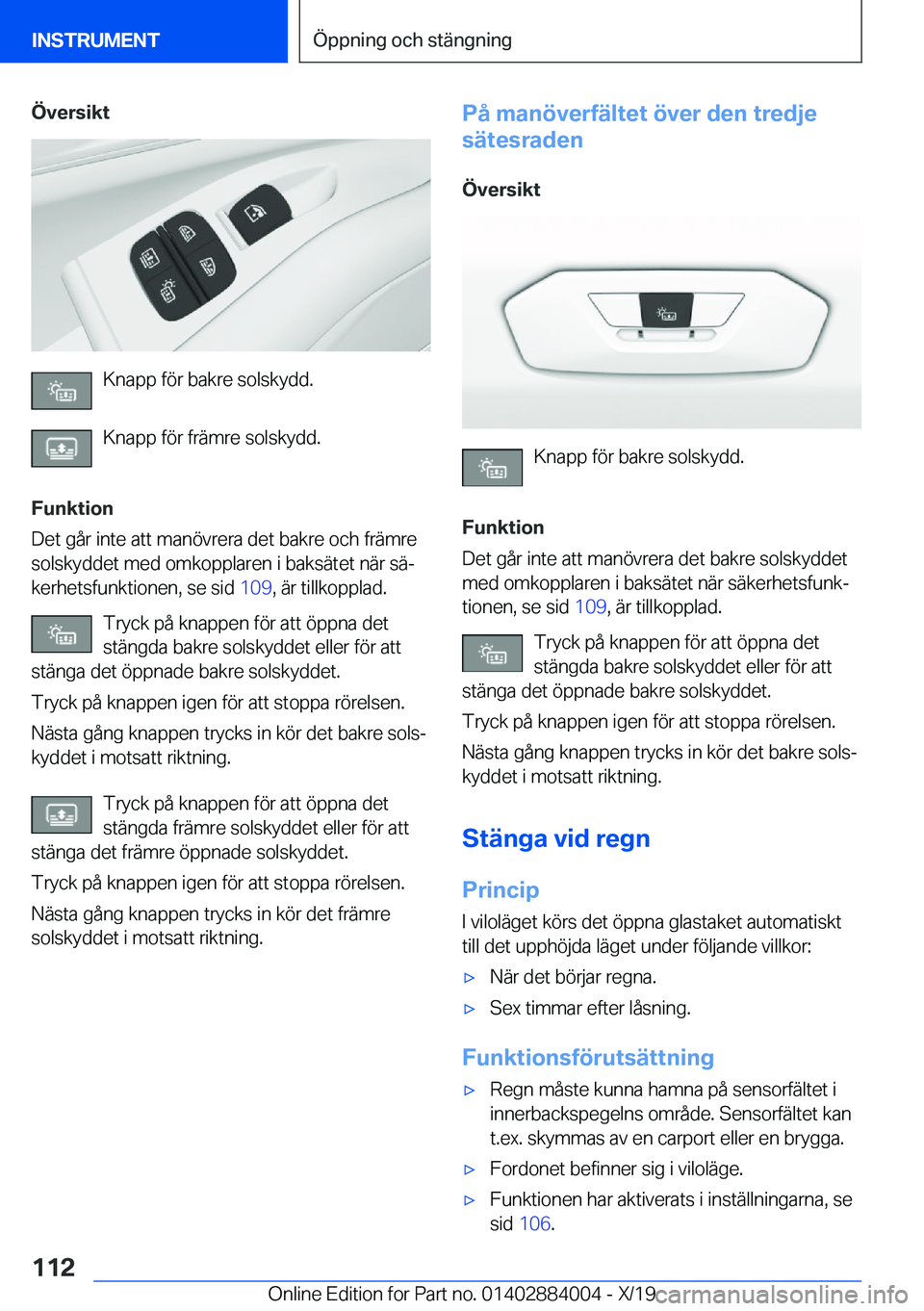 BMW X7 2020  InstruktionsbÖcker (in Swedish) �