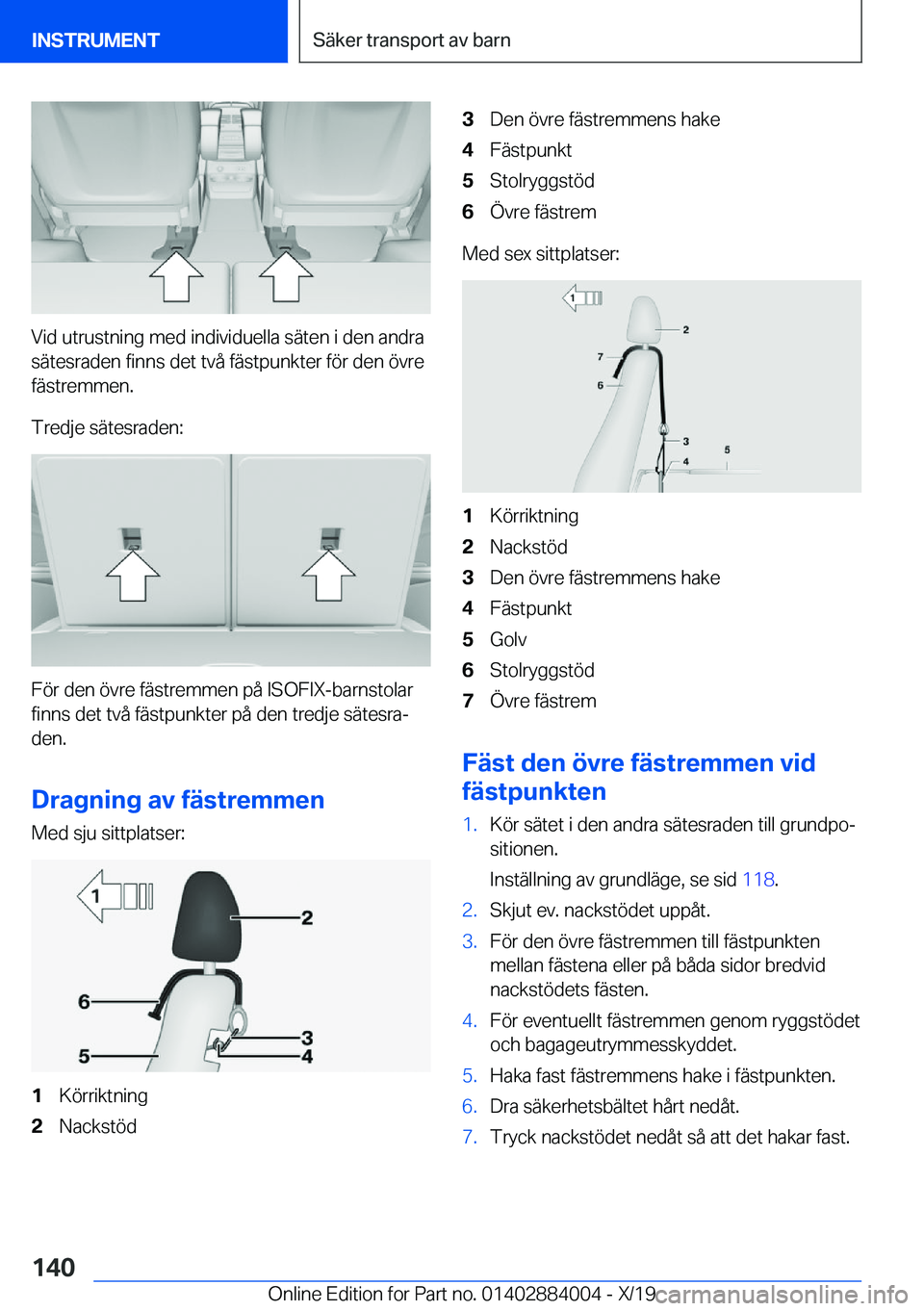 BMW X7 2020  InstruktionsbÖcker (in Swedish) �V�i�d��u�t�r�u�s�t�n�i�n�g��m�e�d��i�n�d�i�v�i�d�u�e�l�l�a��s�ä�t�e�n��i��d�e�n��a�n�d�r�a
�s�ä�t�e�s�r�a�d�e�n��f�i�n�n�s��d�e�t��t�v�å��f�ä�s�t�p�u�n�k�t�e�r��f�