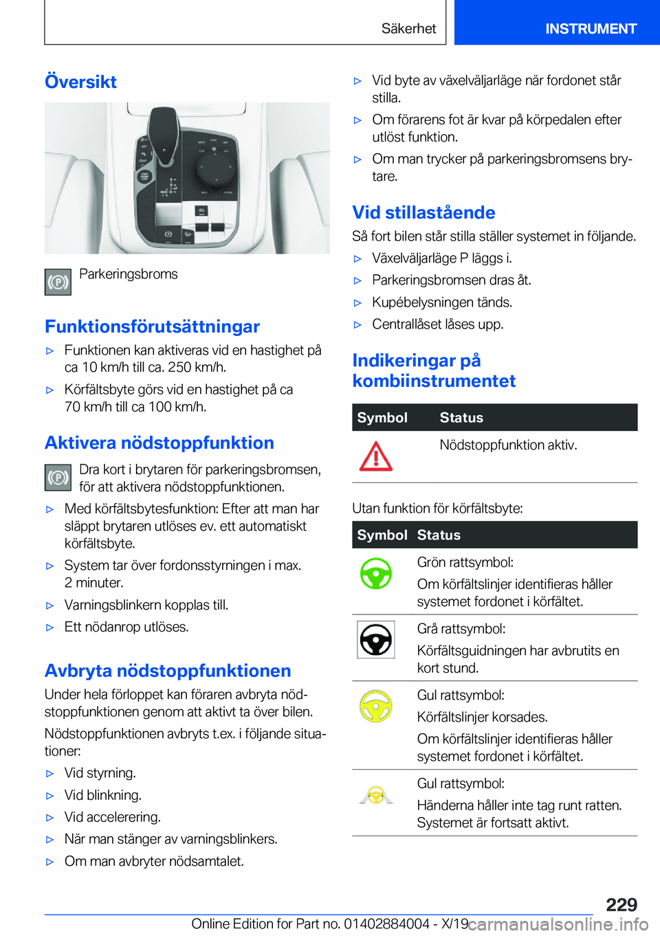 BMW X7 2020  InstruktionsbÖcker (in Swedish) �