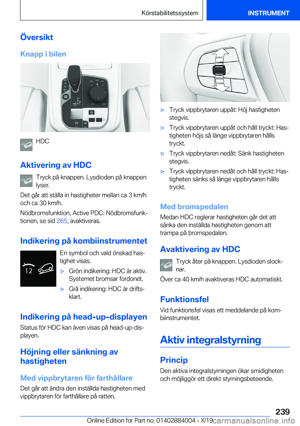 BMW X7 2020  InstruktionsbÖcker (in Swedish) �