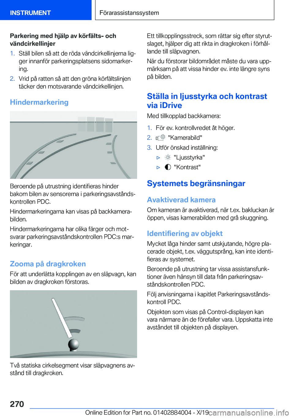 BMW X7 2020  InstruktionsbÖcker (in Swedish) �P�a�r�k�e�r�i�n�g��m�e�d��h�j�ä�l�p��a�v��k�