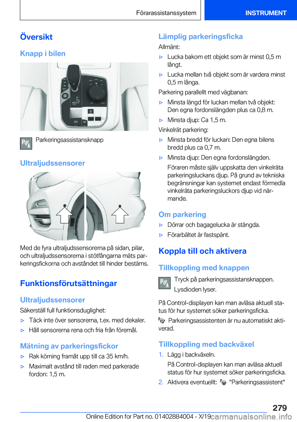 BMW X7 2020  InstruktionsbÖcker (in Swedish) �