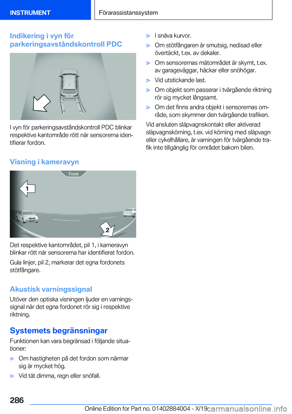 BMW X7 2020  InstruktionsbÖcker (in Swedish) �I�n�d�i�k�e�r�i�n�g��i��v�y�n��f�