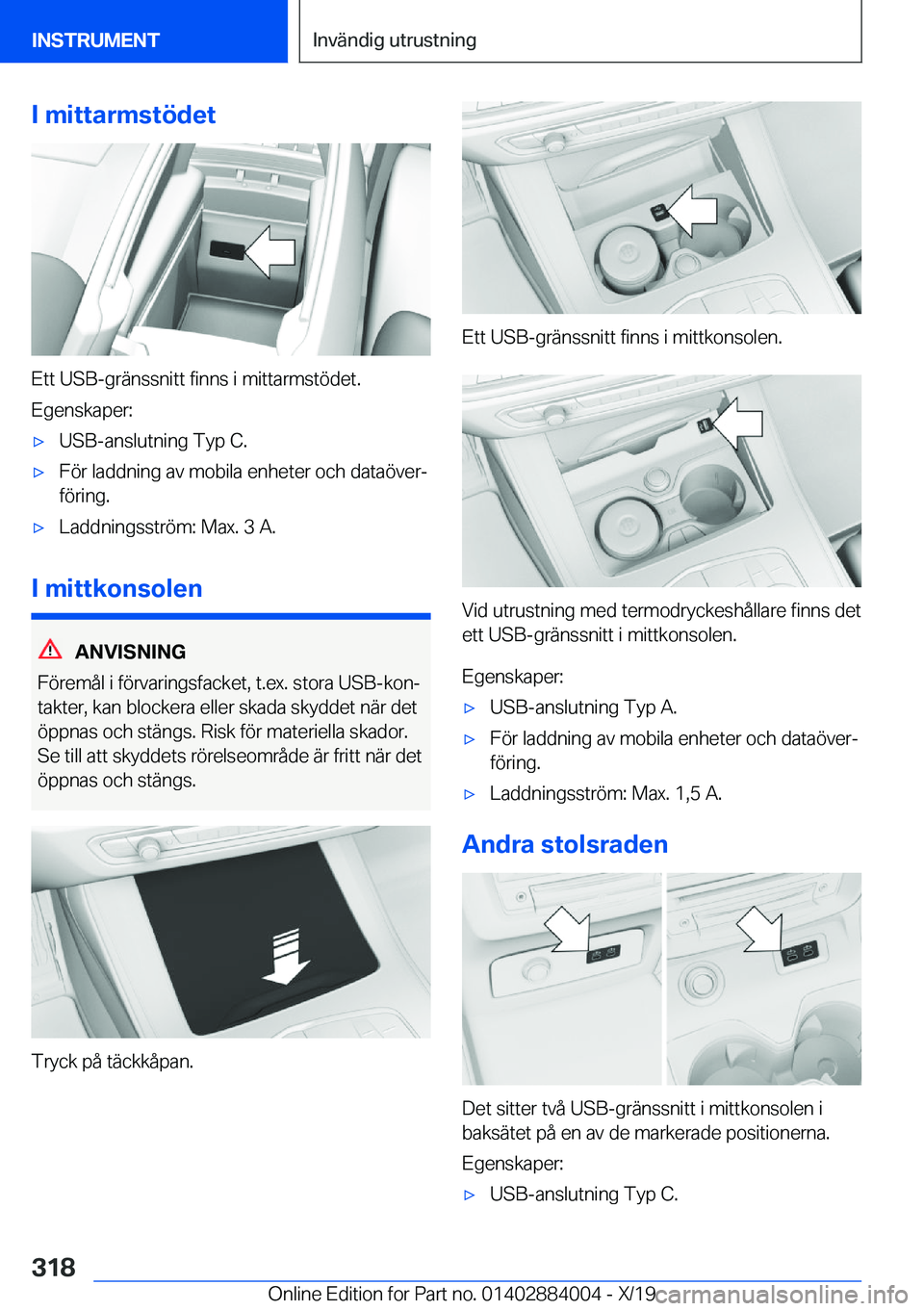 BMW X7 2020  InstruktionsbÖcker (in Swedish) �I��m�i�t�t�a�r�m�s�t�
