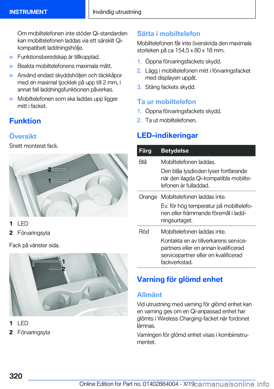 BMW X7 2020  InstruktionsbÖcker (in Swedish) �O�m��m�o�b�i�l�t�e�l�e�f�o�n�e�n��i�n�t�e��s�t�