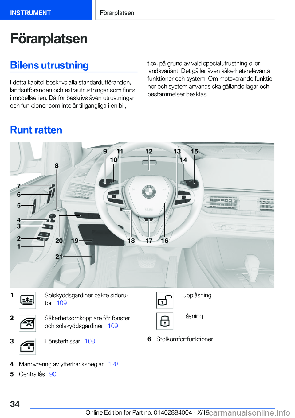 BMW X7 2020  InstruktionsbÖcker (in Swedish) �F�