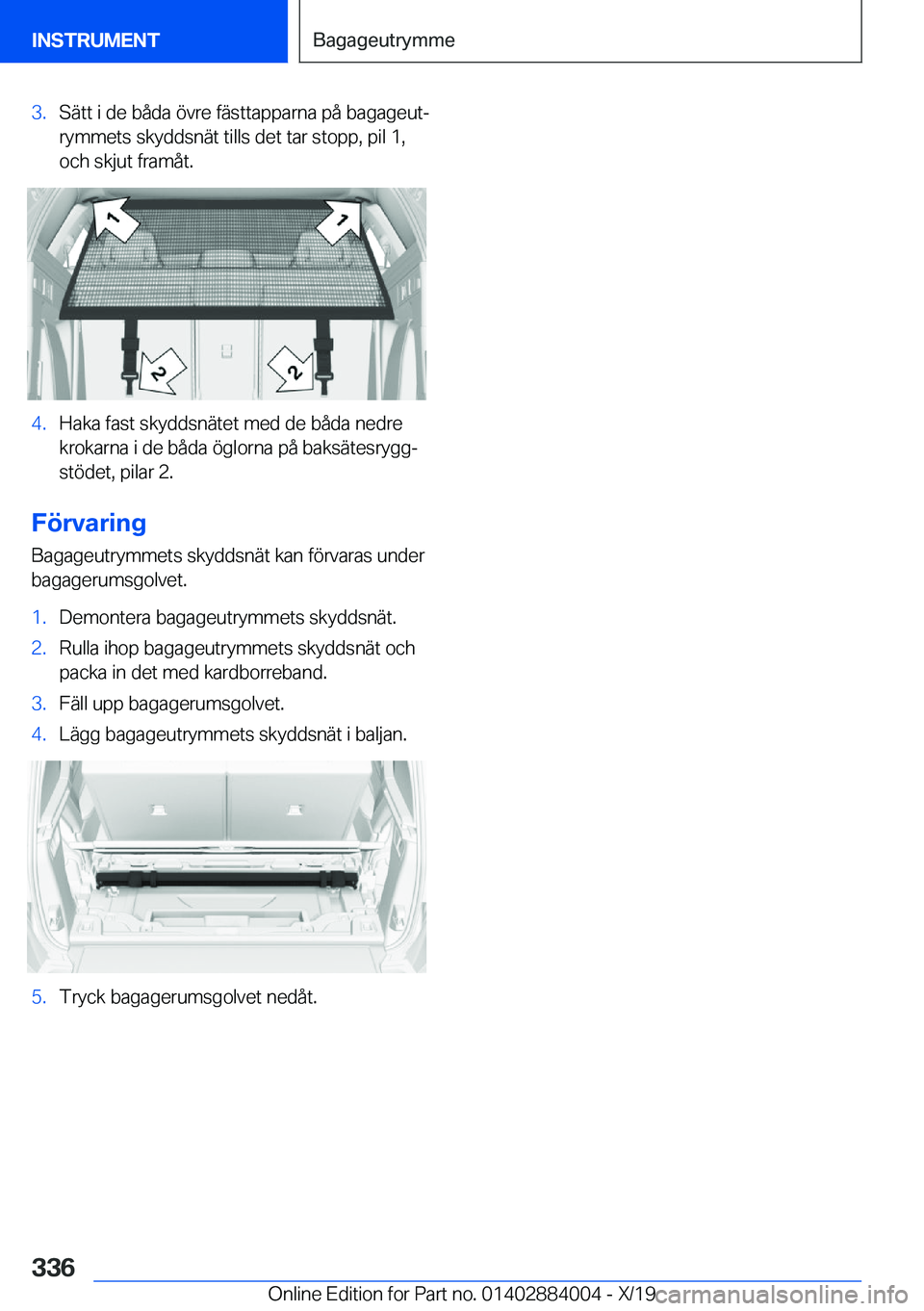 BMW X7 2020  InstruktionsbÖcker (in Swedish) �3�.�S�ä�t�t��i��d�e��b�å�d�a��