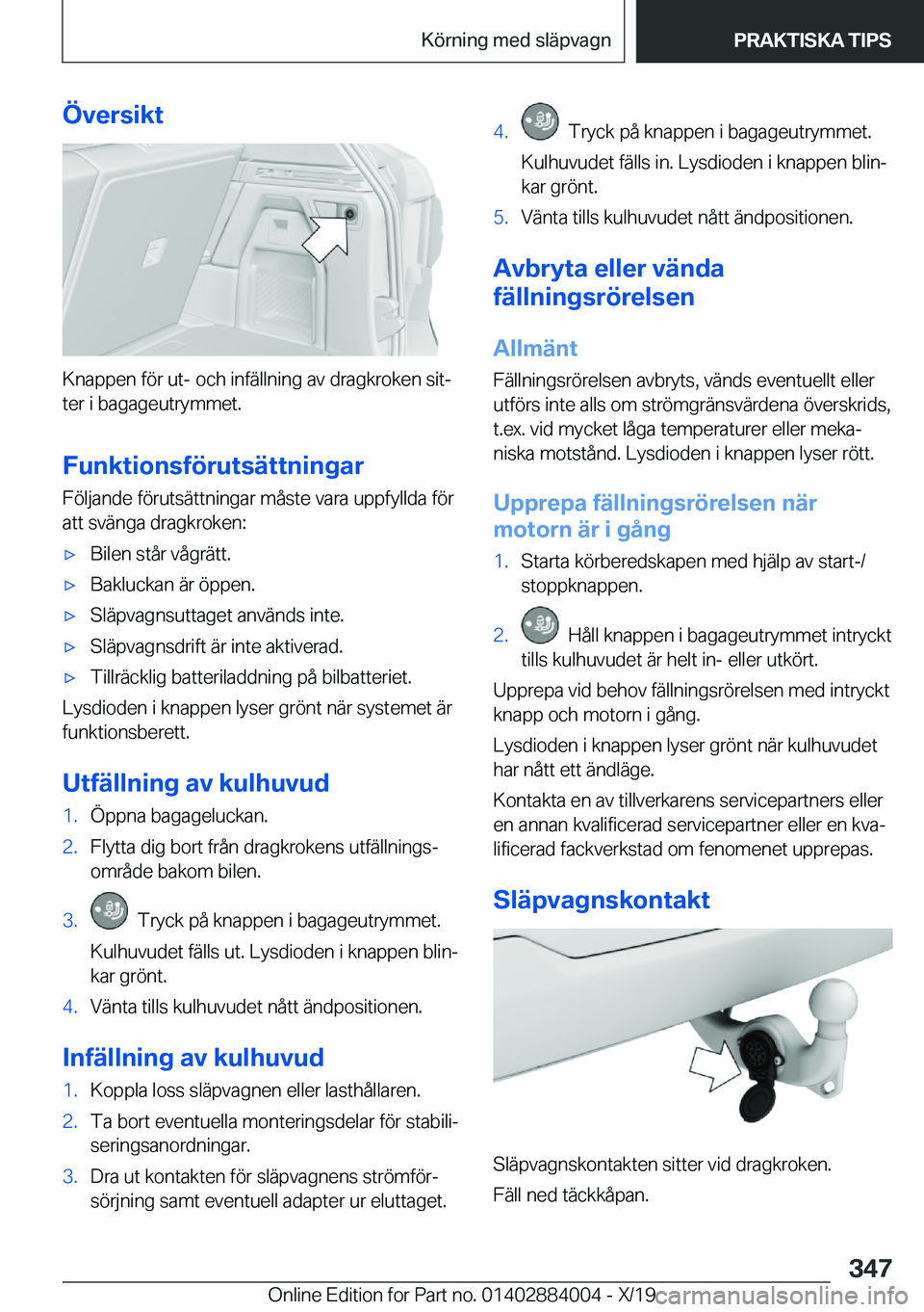 BMW X7 2020  InstruktionsbÖcker (in Swedish) �