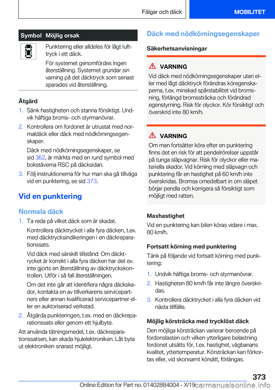 BMW X7 2020  InstruktionsbÖcker (in Swedish) �S�y�m�b�o�l�M�