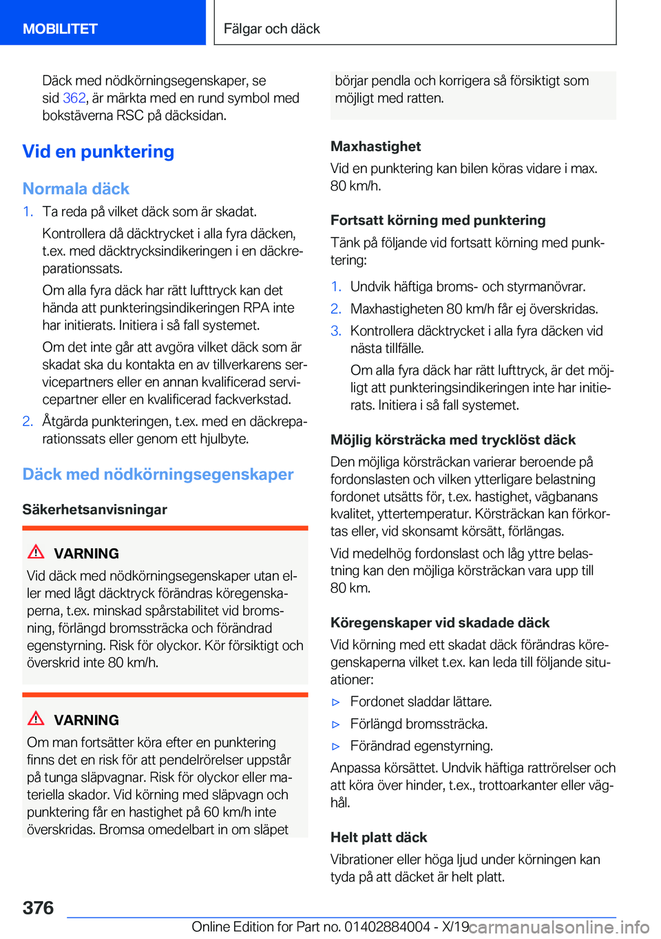 BMW X7 2020  InstruktionsbÖcker (in Swedish) �D�ä�c�k��m�e�d��n�