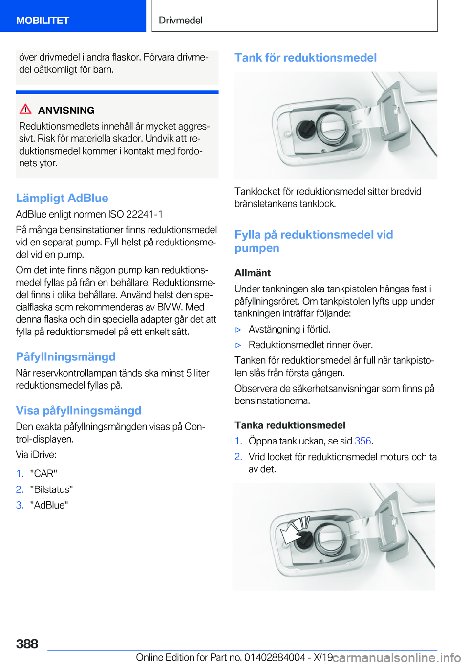 BMW X7 2020  InstruktionsbÖcker (in Swedish) �