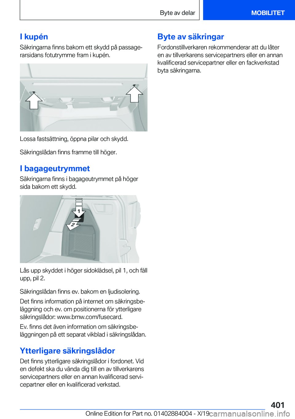 BMW X7 2020  InstruktionsbÖcker (in Swedish) �I��k�u�p�