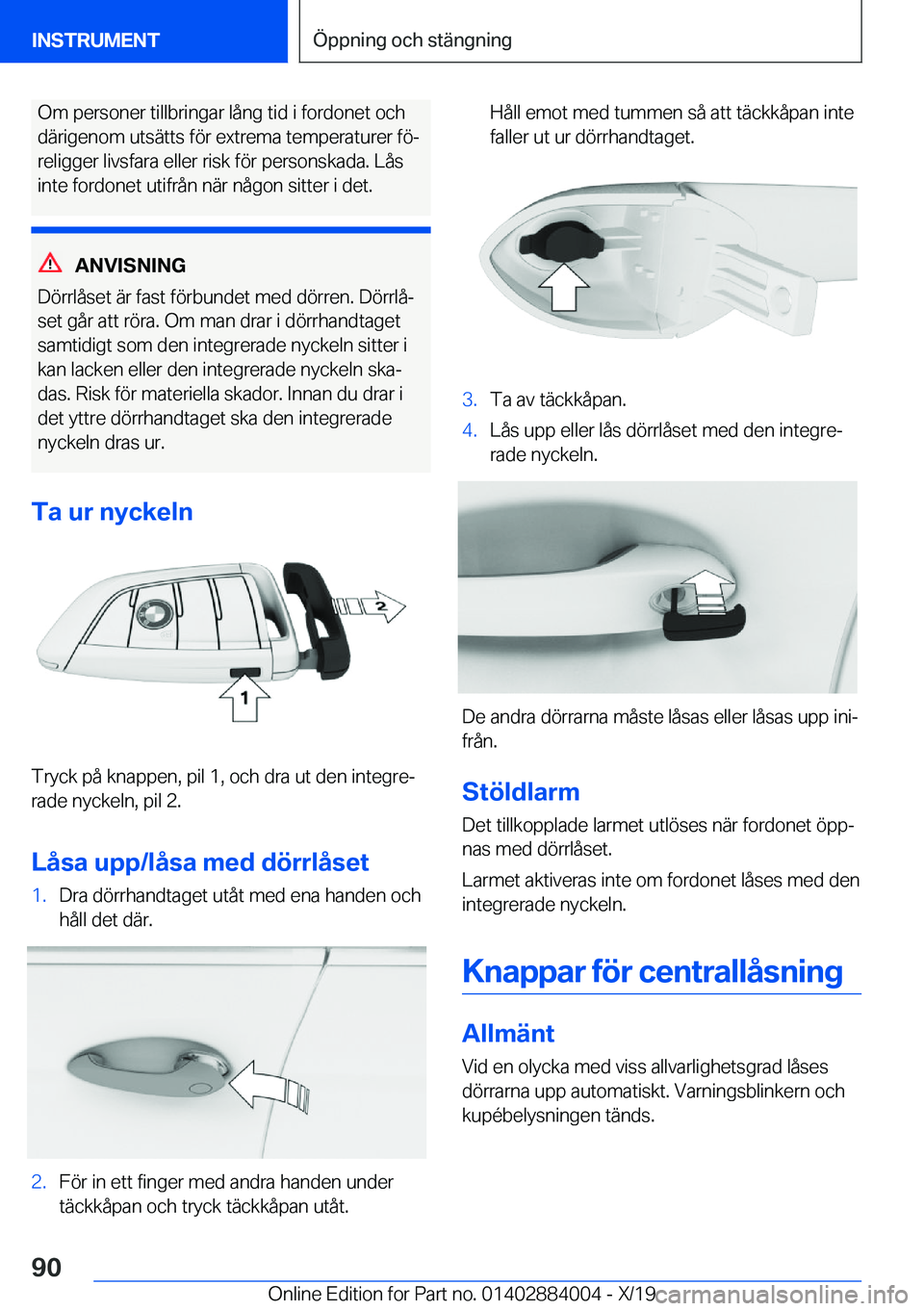 BMW X7 2020  InstruktionsbÖcker (in Swedish) �O�m��p�e�r�s�o�n�e�r��t�i�l�l�b�r�i�n�g�a�r��l�å�n�g��t�i�d��i��f�o�r�d�o�n�e�t��o�c�h�d�ä�r�i�g�e�n�o�m��u�t�s�ä�t�t�s��f�