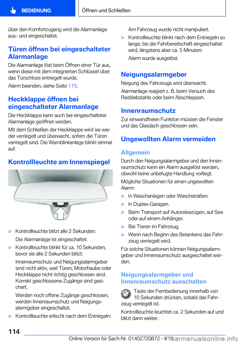 BMW X7 2019  Betriebsanleitungen (in German) �