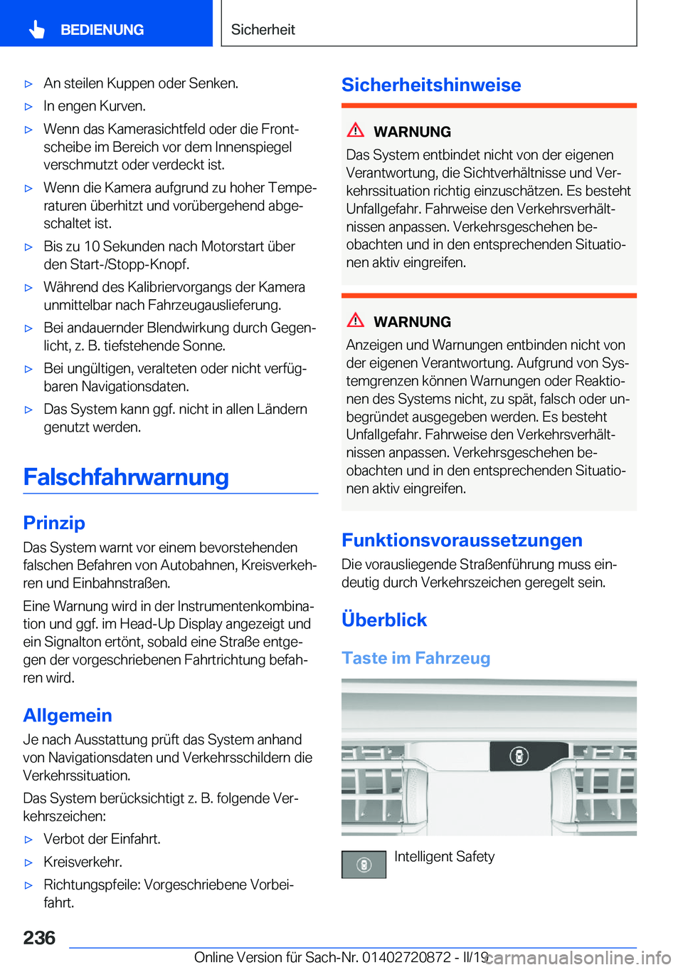 BMW X7 2019  Betriebsanleitungen (in German) x�A�n��s�t�e�i�l�e�n��K�u�p�p�e�n��o�d�e�r��S�e�n�k�e�n�.x�I�n��e�n�g�e�n��K�u�r�v�e�n�.x�W�e�n�n��d�a�s��K�a�m�e�r�a�s�i�c�h�t�f�e�l�d��o�d�e�r��d�i�e��F�r�o�n�tj
�s�c�h�e�i�b�e��i�m�