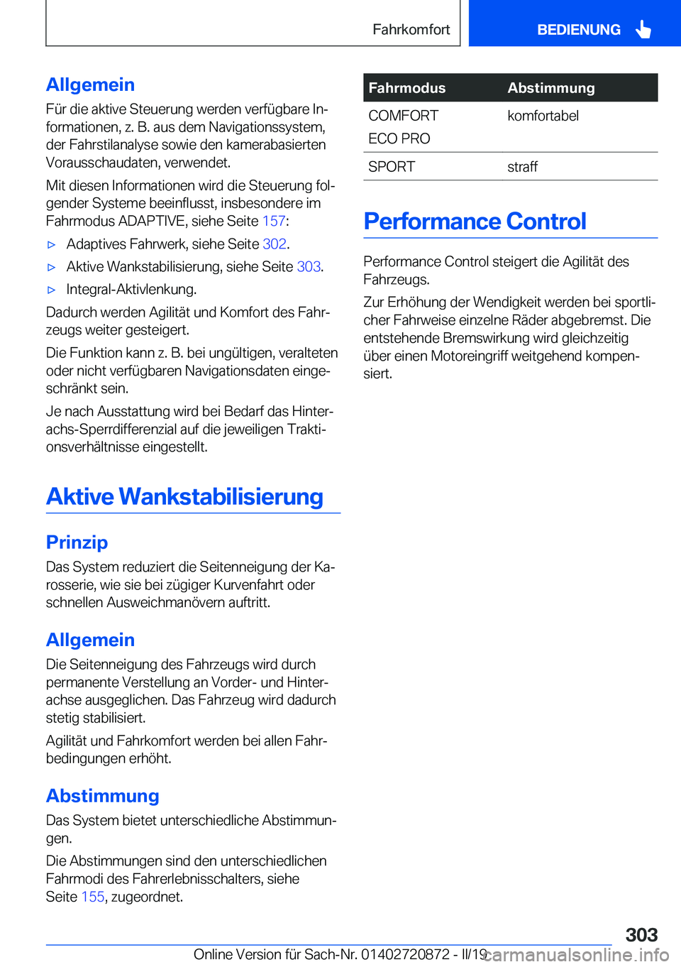 BMW X7 2019  Betriebsanleitungen (in German) �A�l�l�g�e�m�e�i�n
�F�