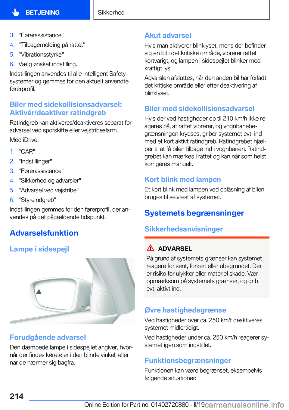 BMW X7 2019  InstruktionsbØger (in Danish) �3�.��F�