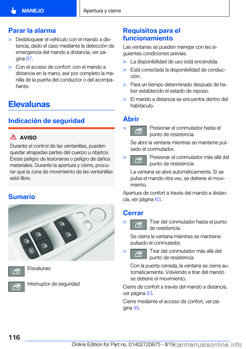 BMW X7 2019  Manuales de Empleo (in Spanish) �P�a�r�a�r��l�a��a�l�a�r�m�ax�D�e�s�b�l�o�q�u�e�a�r��e�l��v�e�h�