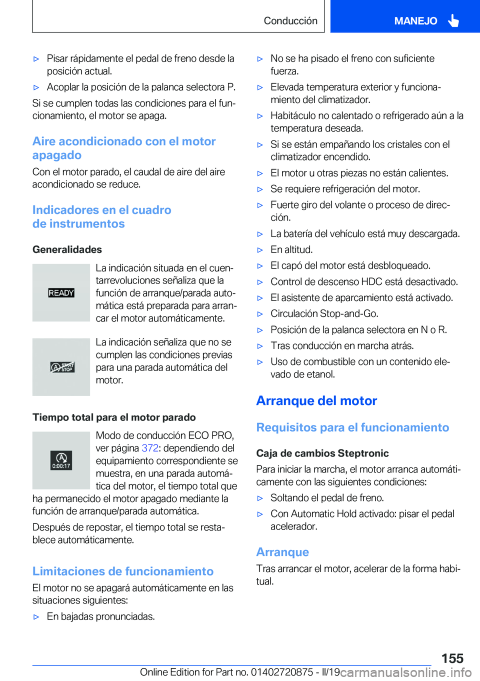 BMW X7 2019  Manuales de Empleo (in Spanish) x�P�i�s�a�r��r�