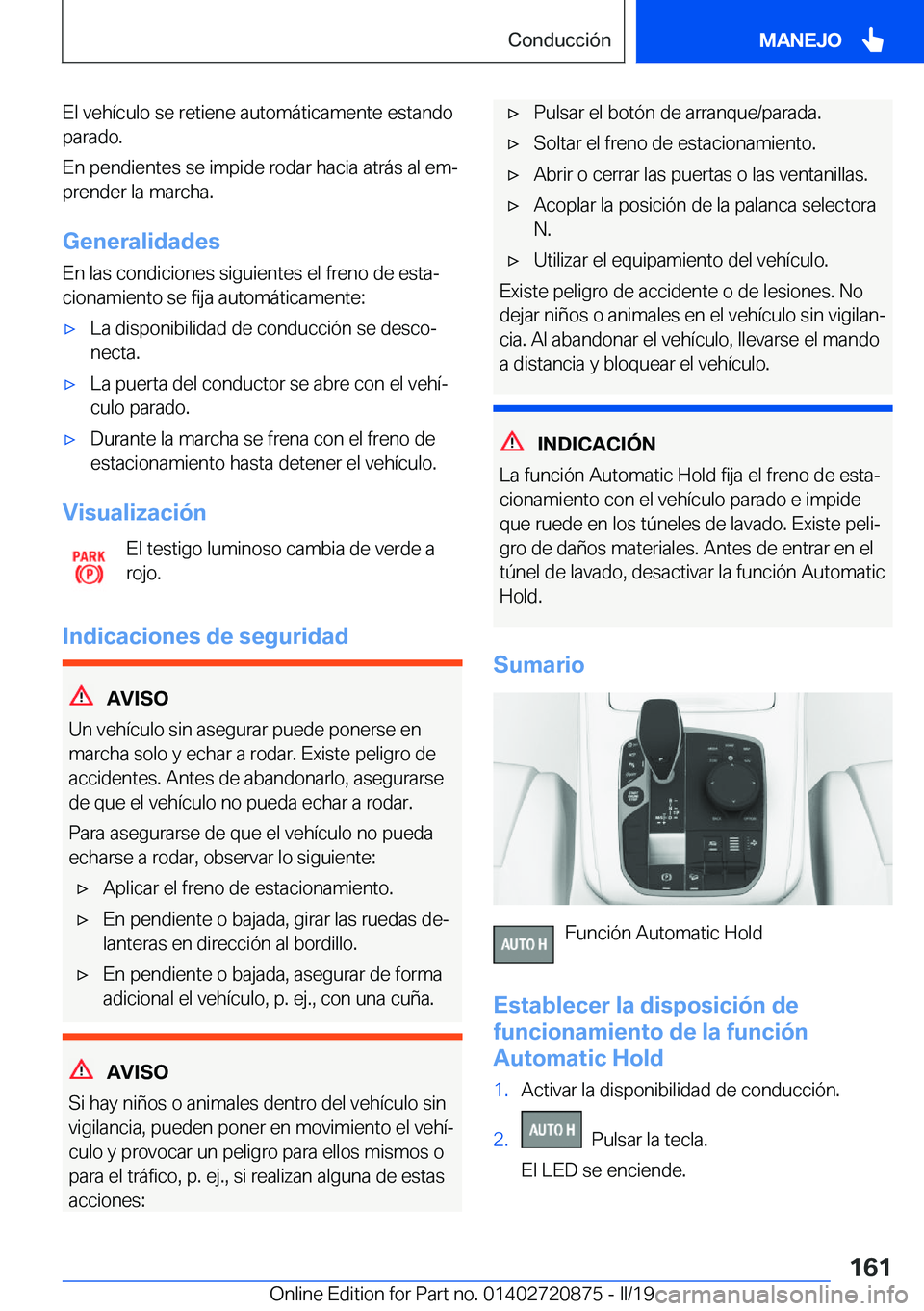 BMW X7 2019  Manuales de Empleo (in Spanish) �E�l��v�e�h�