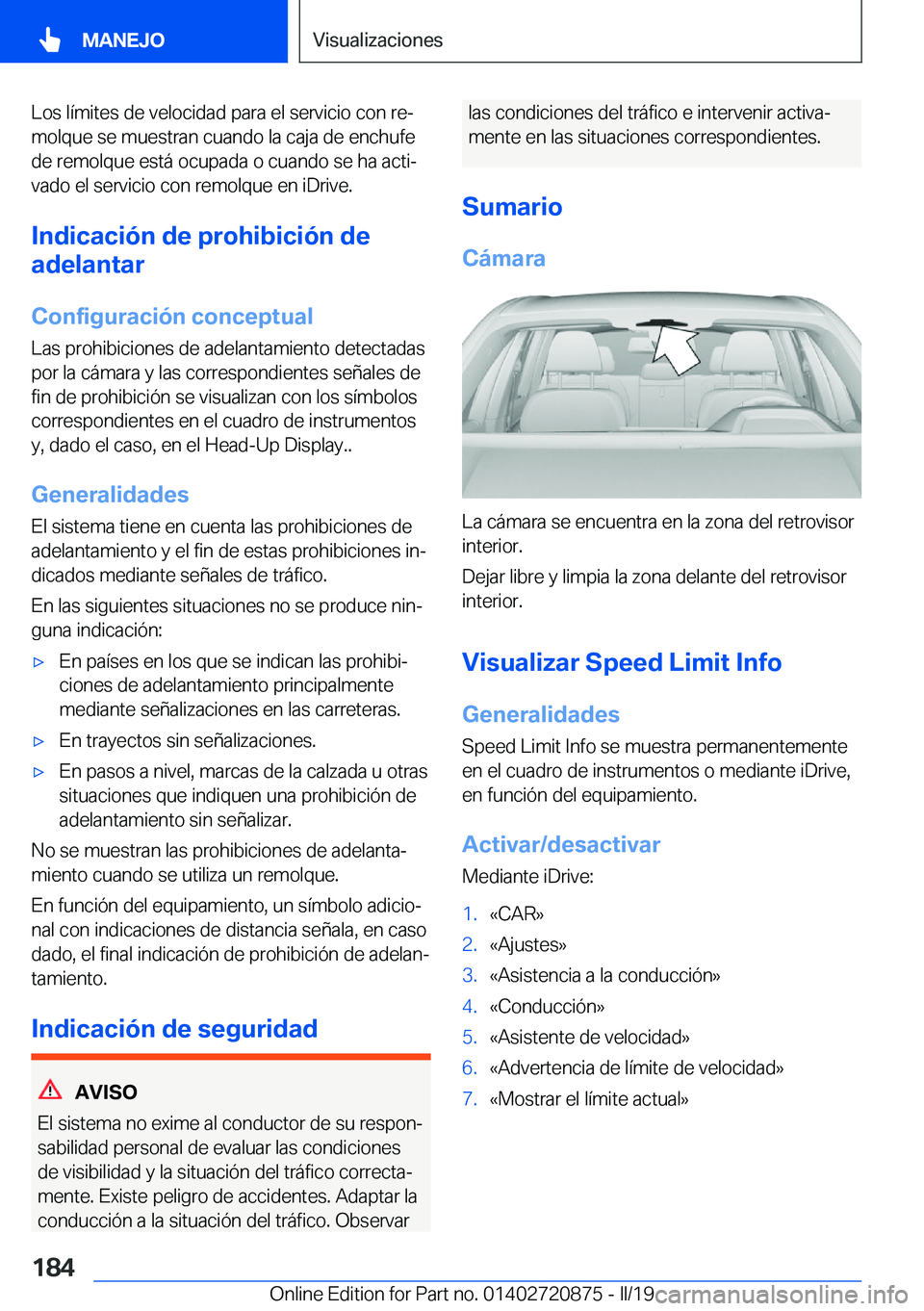 BMW X7 2019  Manuales de Empleo (in Spanish) �L�o�s��l�