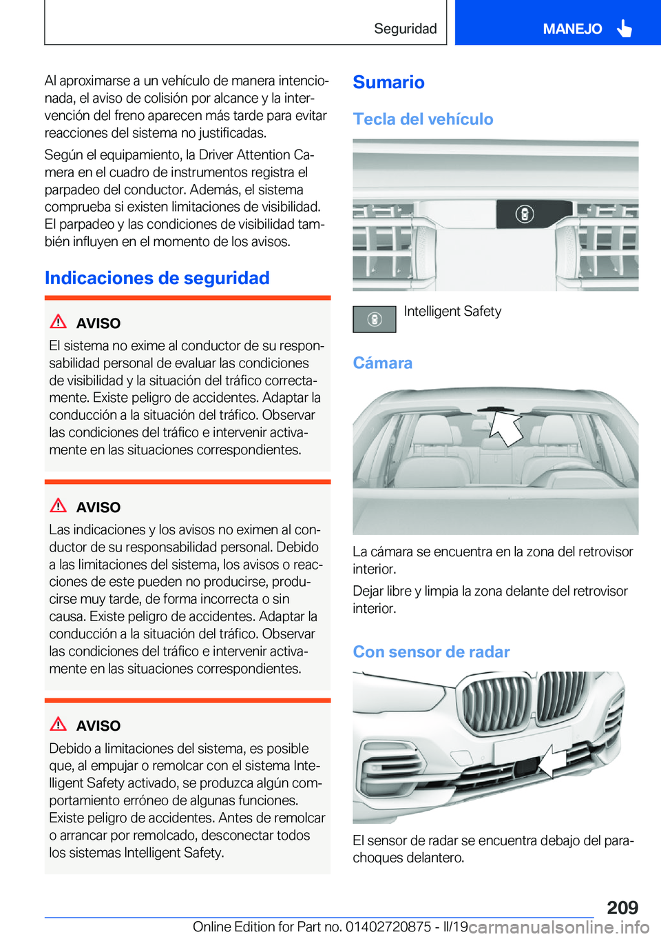 BMW X7 2019  Manuales de Empleo (in Spanish) �A�l��a�p�r�o�x�i�m�a�r�s�e��a��u�n��v�e�h�