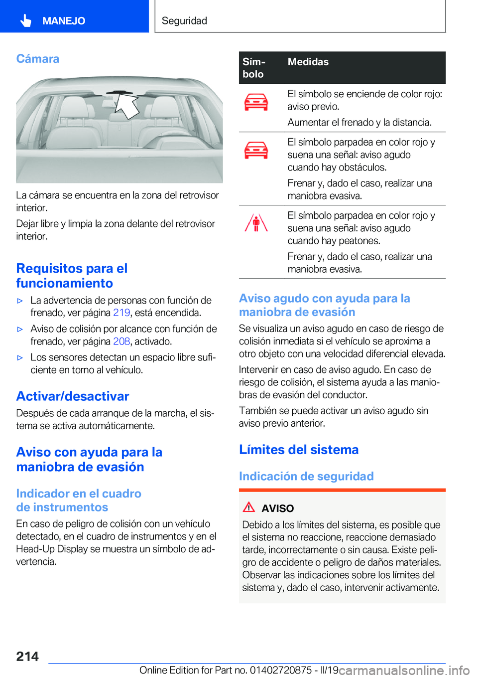 BMW X7 2019  Manuales de Empleo (in Spanish) �C�