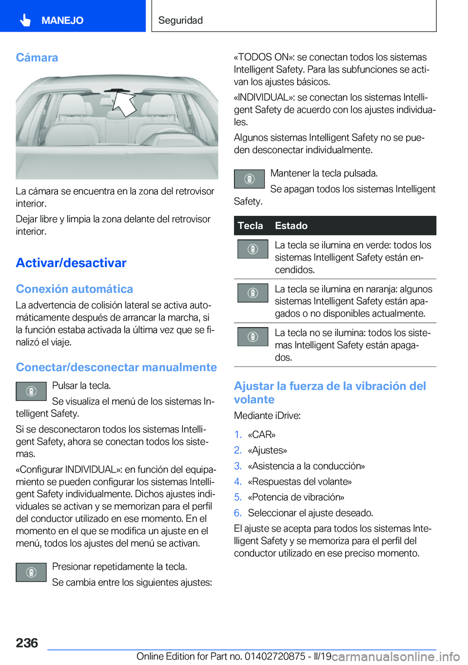BMW X7 2019  Manuales de Empleo (in Spanish) �C�