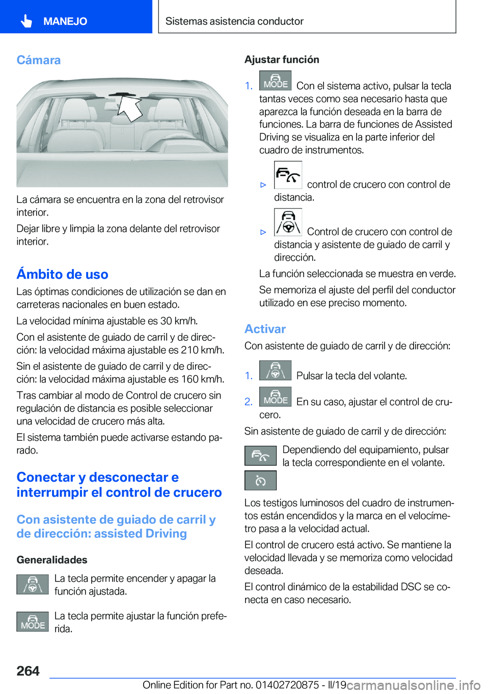 BMW X7 2019  Manuales de Empleo (in Spanish) �C�