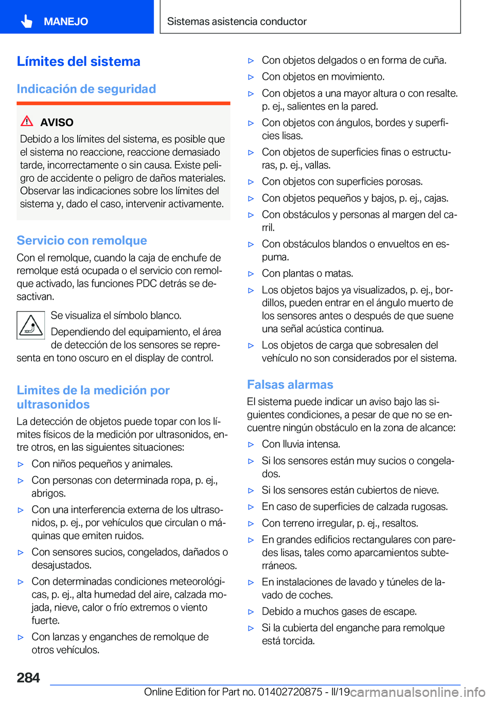 BMW X7 2019  Manuales de Empleo (in Spanish) �L�