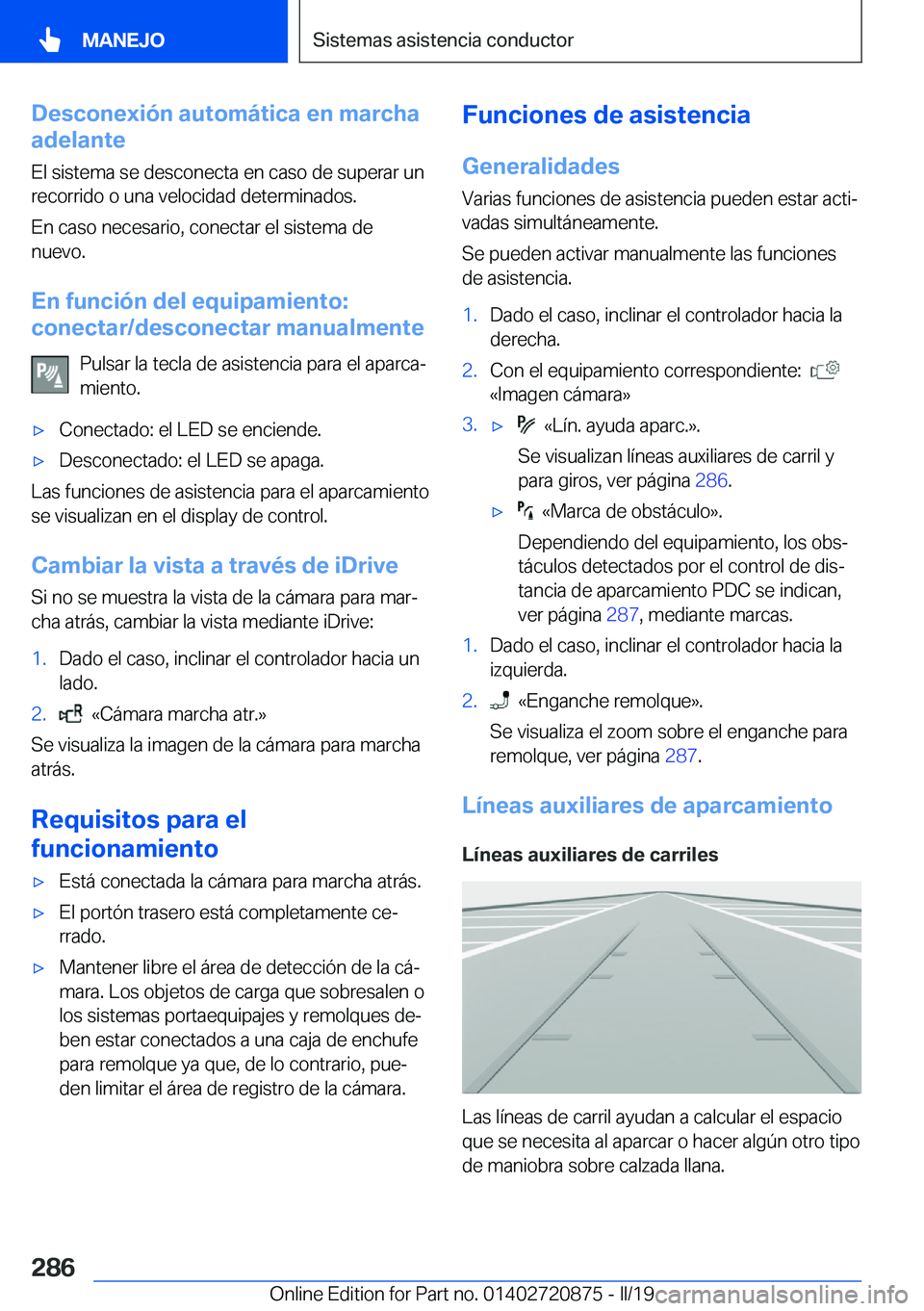 BMW X7 2019  Manuales de Empleo (in Spanish) �D�e�s�c�o�n�e�x�i�
