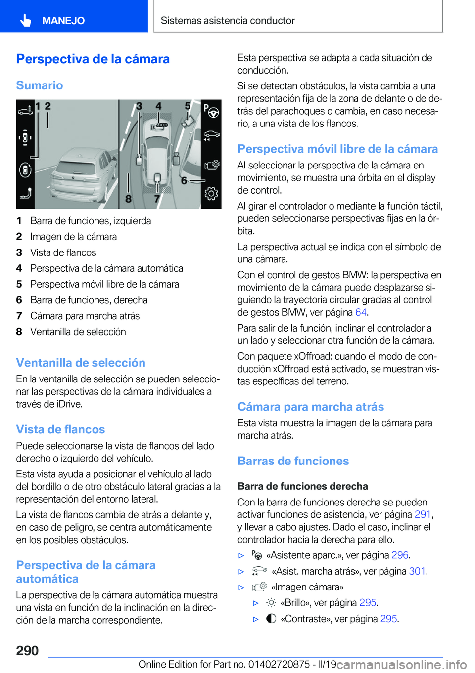 BMW X7 2019  Manuales de Empleo (in Spanish) �P�e�r�s�p�e�c�t�i�v�a��d�e��l�a��c�