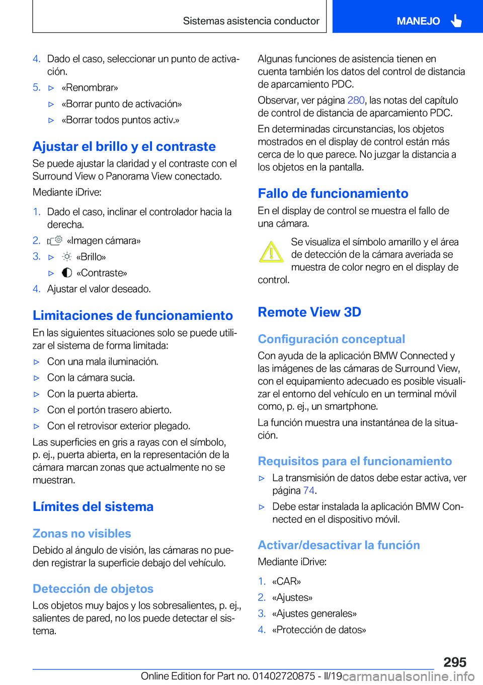 BMW X7 2019  Manuales de Empleo (in Spanish) �4�.�D�a�d�o��e�l��c�a�s�o�,��s�e�l�e�c�c�i�o�n�a�r��u�n��p�u�n�t�o��d�e��a�c�t�i�v�aª
�c�i�