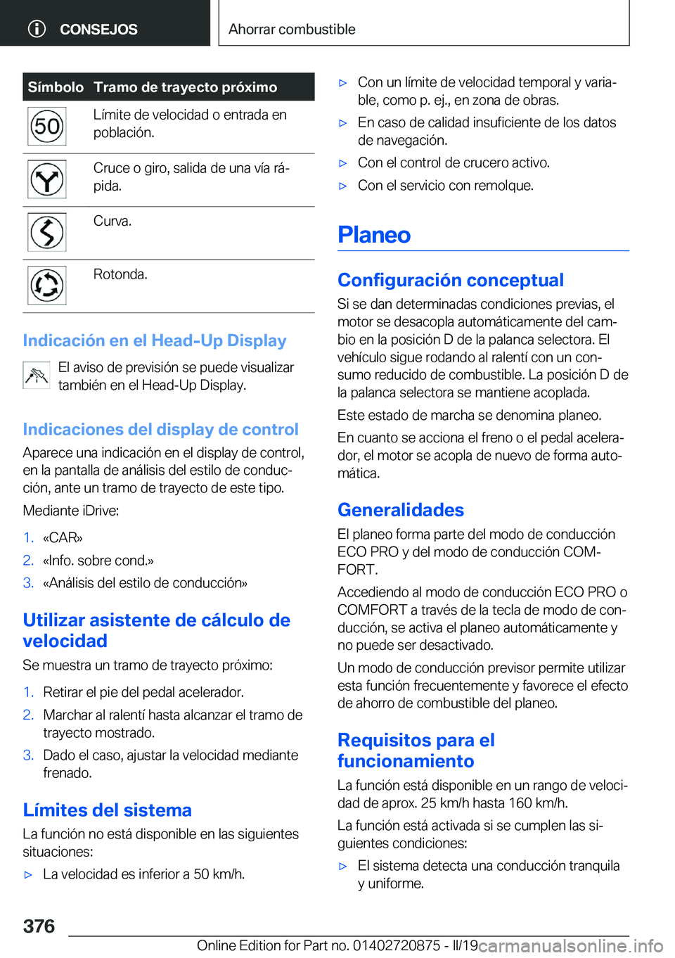 BMW X7 2019  Manuales de Empleo (in Spanish) �S�