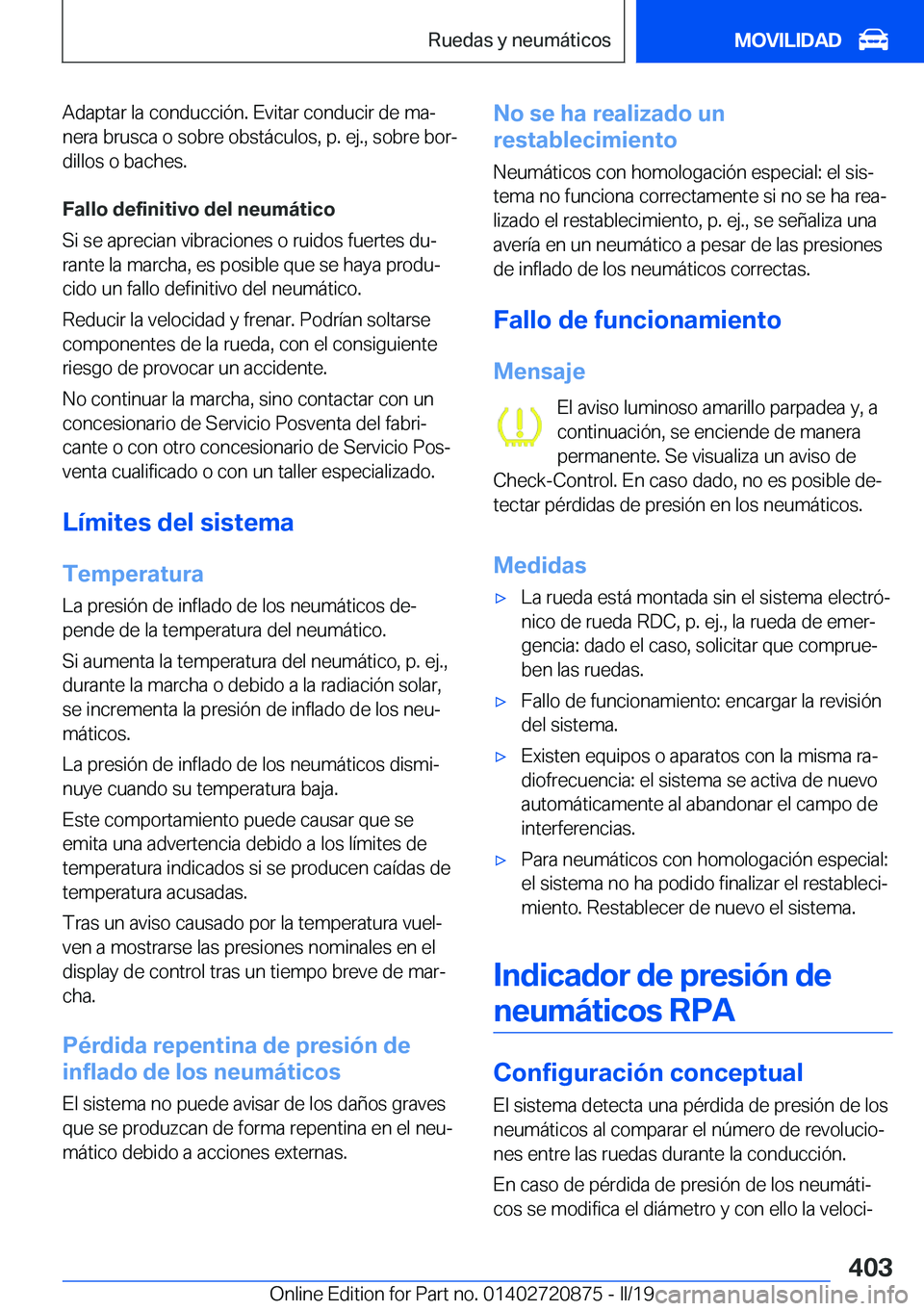 BMW X7 2019  Manuales de Empleo (in Spanish) �A�d�a�p�t�a�r��l�a��c�o�n�d�u�c�c�i�