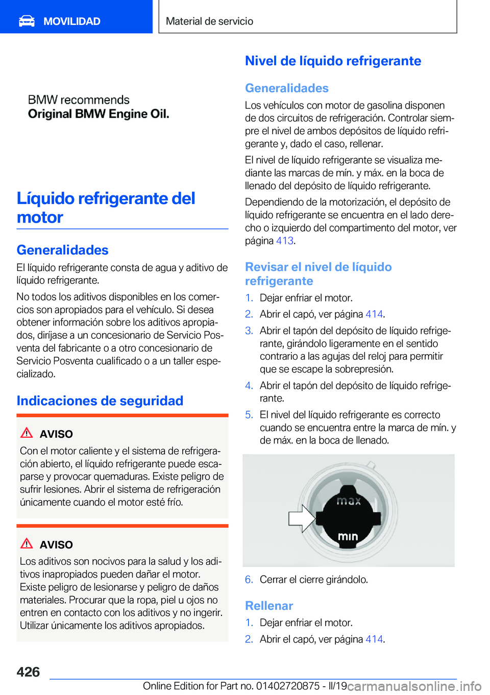 BMW X7 2019  Manuales de Empleo (in Spanish) �L�
