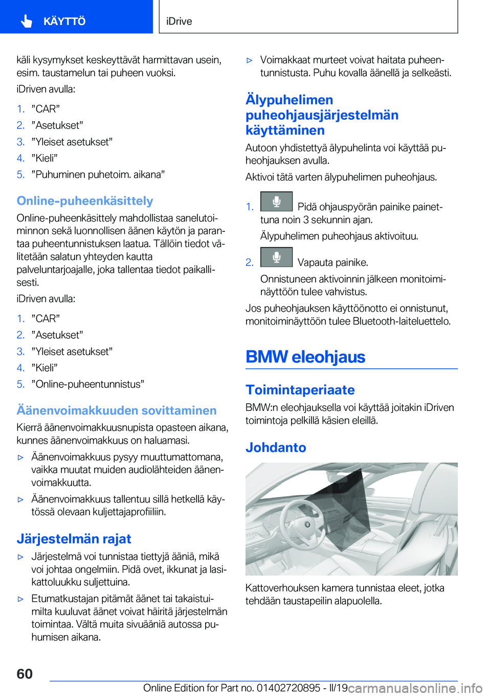 BMW X7 2019  Omistajan Käsikirja (in Finnish) �k�