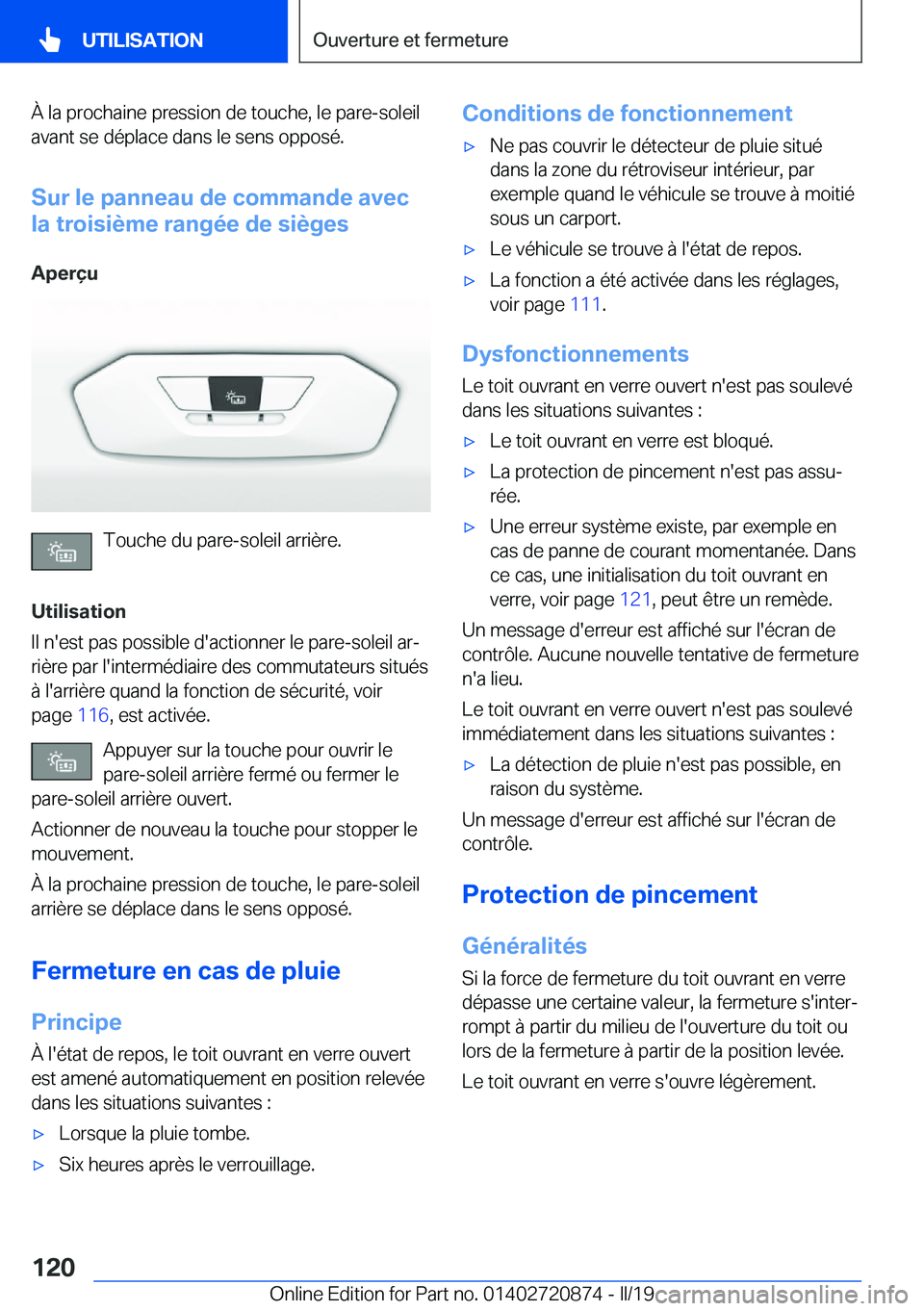 BMW X7 2019  Notices Demploi (in French) �