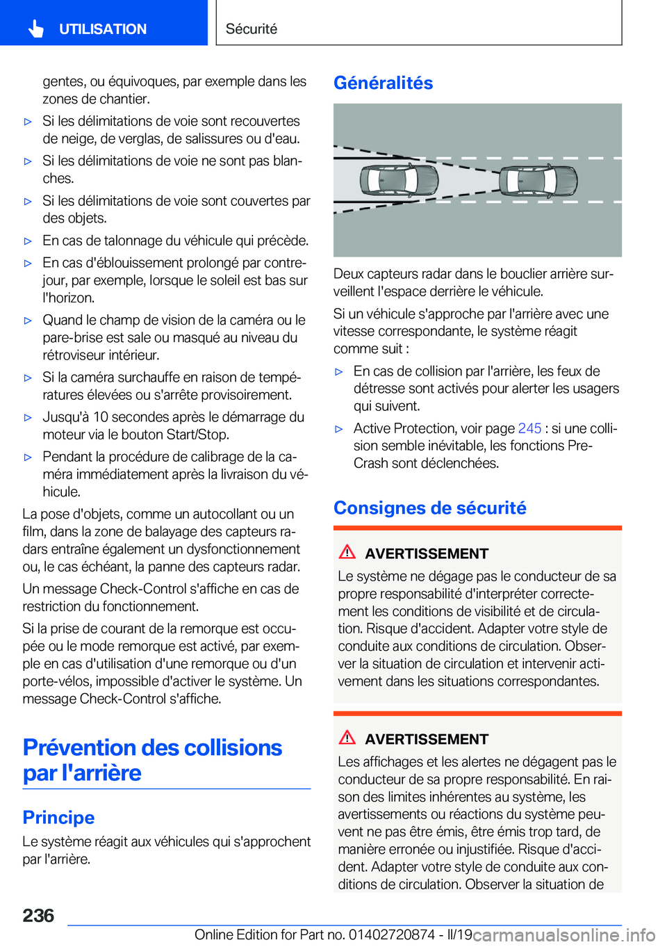 BMW X7 2019  Notices Demploi (in French) �g�e�n�t�e�s�,��o�u��é�q�u�i�v�o�q�u�e�s�,��p�a�r��e�x�e�m�p�l�e��d�a�n�s��l�e�s�z�o�n�e�s��d�e��c�h�a�n�t�i�e�r�.'x�S�i��l�e�s��d�é�l�i�m�i�t�a�t�i�o�n�s��d�e��v�o�i�e��s�o�n�t��r