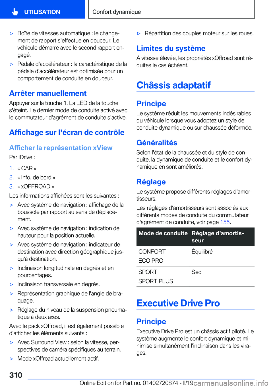 BMW X7 2019  Notices Demploi (in French) 'x�B�o�