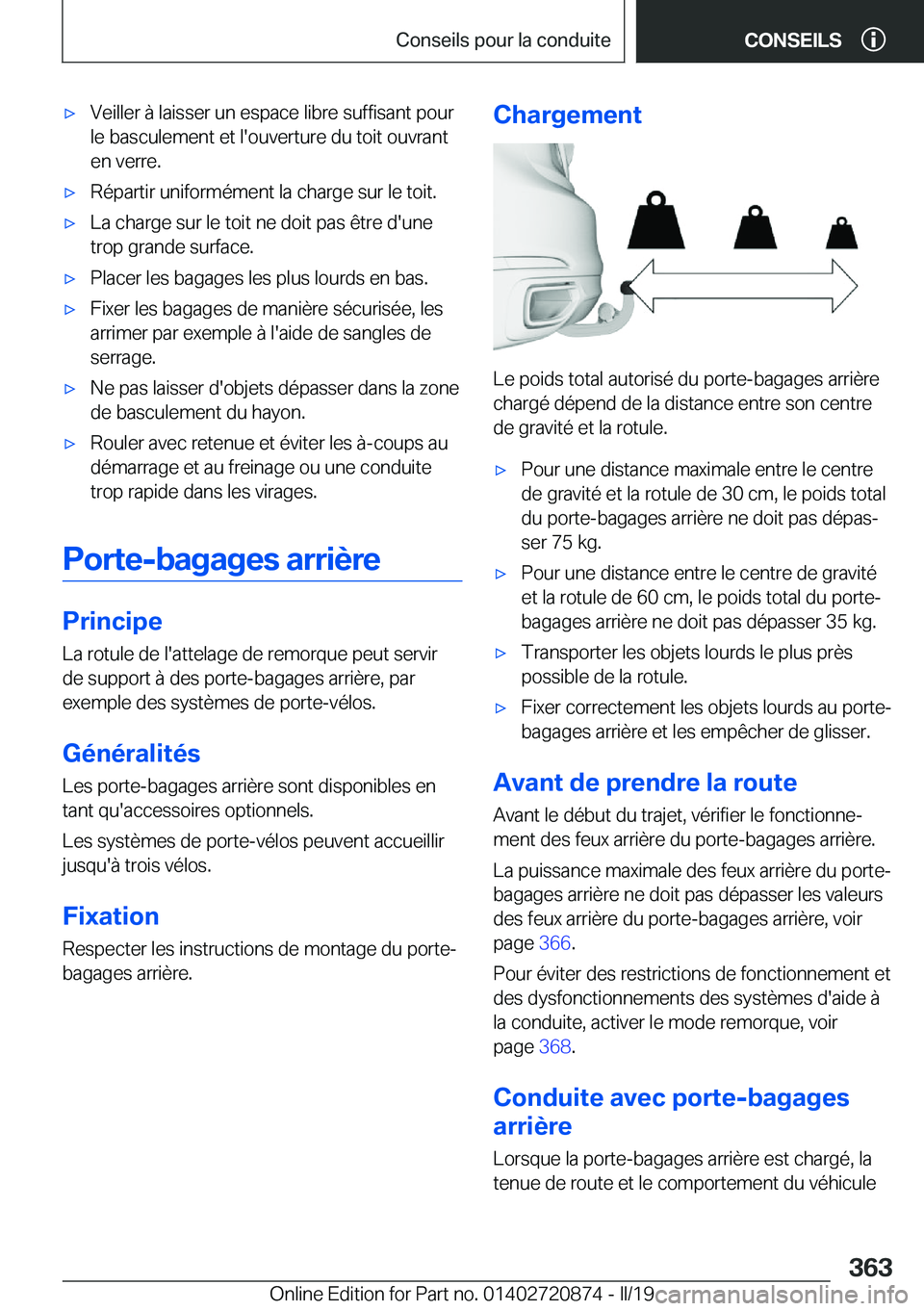 BMW X7 2019  Notices Demploi (in French) 'x�V�e�i�l�l�e�r��
