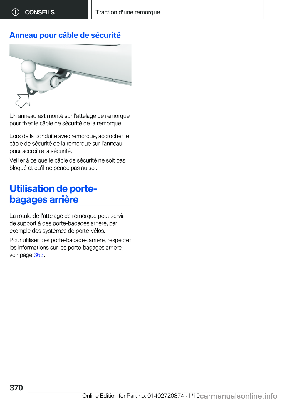 BMW X7 2019  Notices Demploi (in French) �A�n�n�e�a�u��p�o�u�r��c�