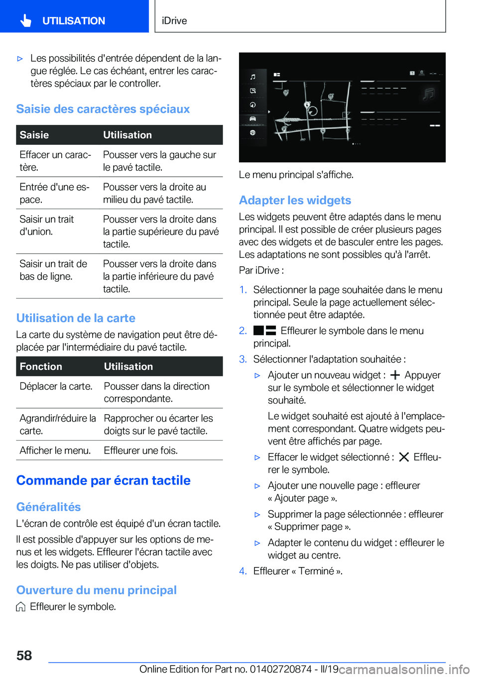 BMW X7 2019  Notices Demploi (in French) 'x�L�e�s��p�o�s�s�i�b�i�l�i�t�é�s��d�'�e�n�t�r�é�e��d�é�p�e�n�d�e�n�t��d�e��l�a��l�a�nj�g�u�e��r�é�g�l�é�e�.��L�e��c�a�s��é�c�h�é�a�n�t�,��e�n�t�r�e�r��l�e�s��c�a�r�a�cj
