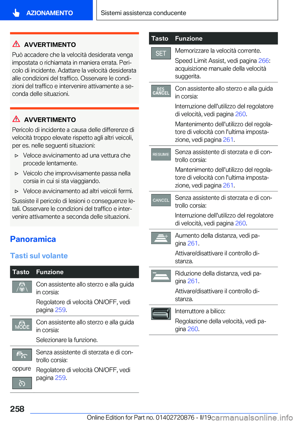 BMW X7 2019  Libretti Di Uso E manutenzione (in Italian) �A�V�V�E�R�T�I�M�E�N�T�O
�P�u�