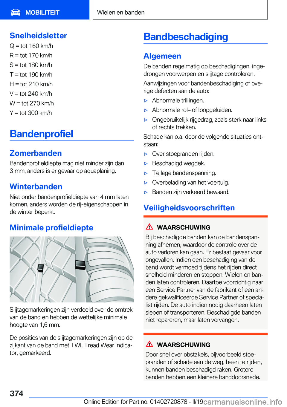 BMW X7 2019  Instructieboekjes (in Dutch) �S�n�e�l�h�e�i�d�s�l�e�t�t�e�r�Q����t�o�t��1�6�0��k�m�/�h
�R����t�o�t��1�7�0��k�m�/�h
�S����t�o�t��1�8�0��k�m�/�h
�T����t�o�t��1�9�0��k�m�/�h
�H����t�o�t��2�1�0��k�m�/�h
�V��