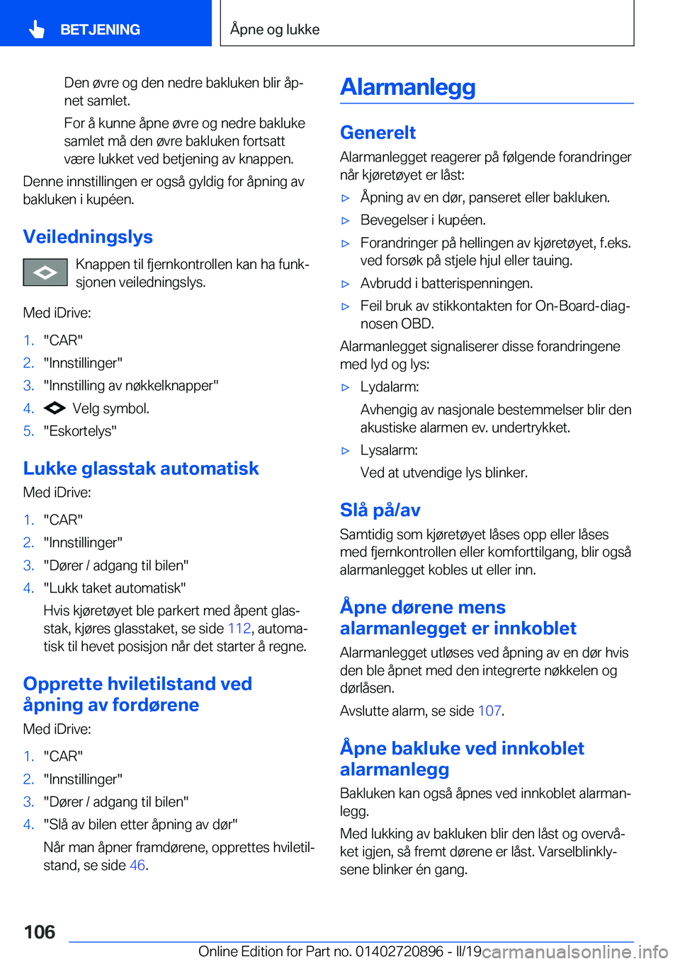BMW X7 2019  InstruksjonsbØker (in Norwegian) �D�e�n��